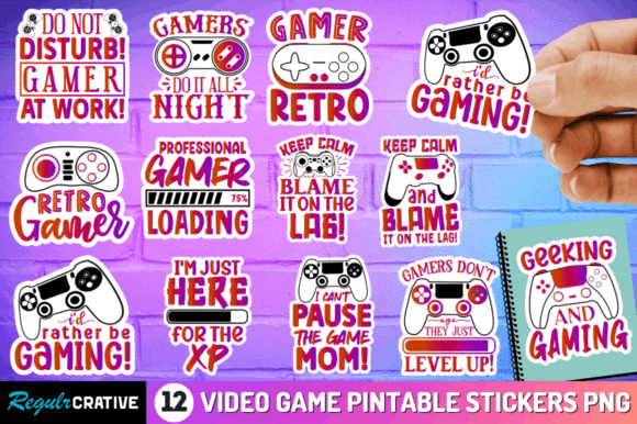 Download Video Game Printable Sublimation Sticker - Printable sublimation Collection
