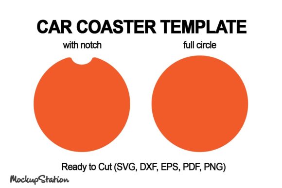 Download Car Coaster Template SVG, Circle DXF - Dxf Collection
