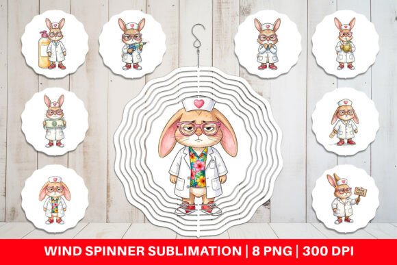Download Sarcastic Bunny Nurse Wind Spinner PNG - Premium Bundle