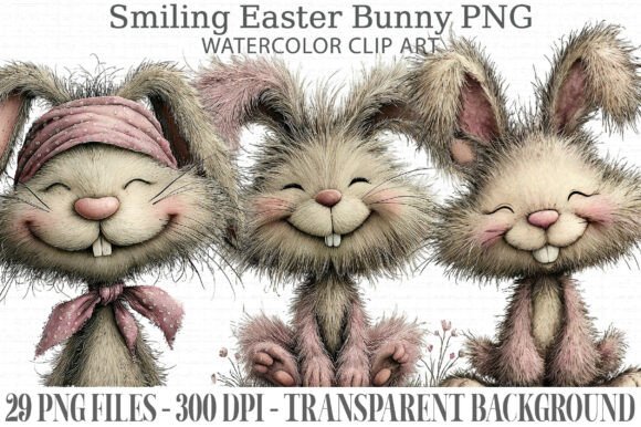 Download Smiling Easter Bunny PNG Bundle - Easter bunny png bundle Collection
